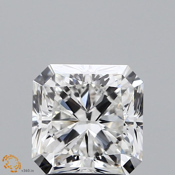 2.02 Carat Square Radiant Lab Grown Diamond, Excellent Polish, E Color, VVS2 Clarity