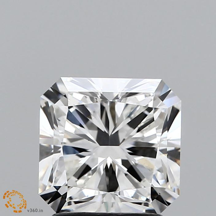 2.03 Carat Square Radiant Lab Grown Diamond, Excellent Polish, F Color, VS1 Clarity