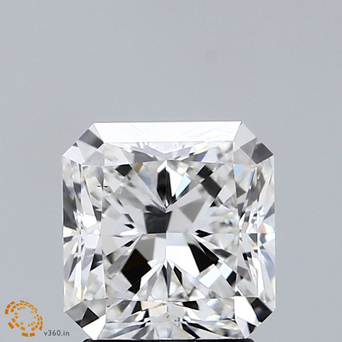 2.03 Carat Square Radiant Lab Grown Diamond, Excellent Polish, F Color, VS1 Clarity