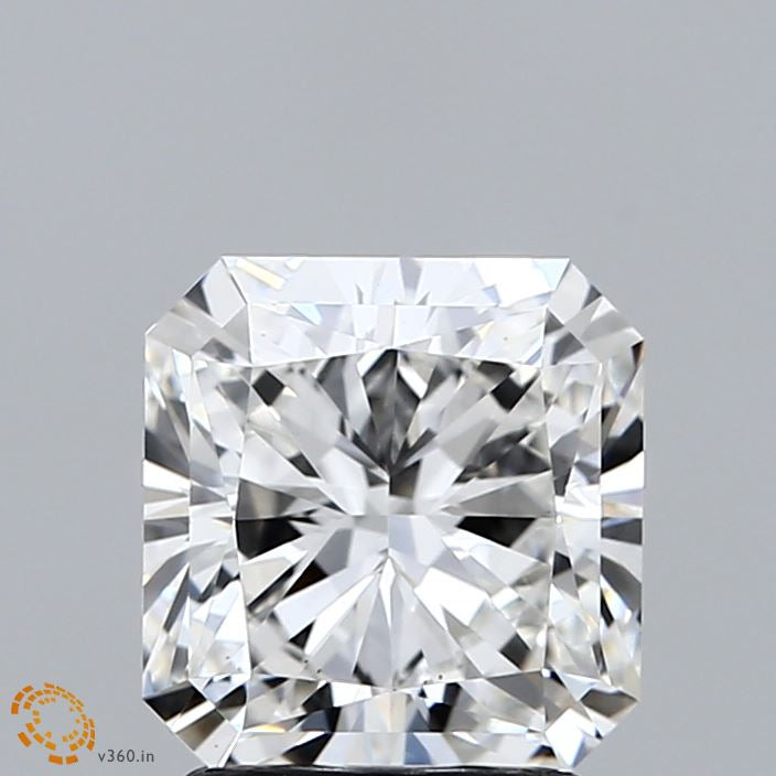 2.03 Carat Square Radiant Lab Grown Diamond, Excellent Polish, F Color, VS1 Clarity