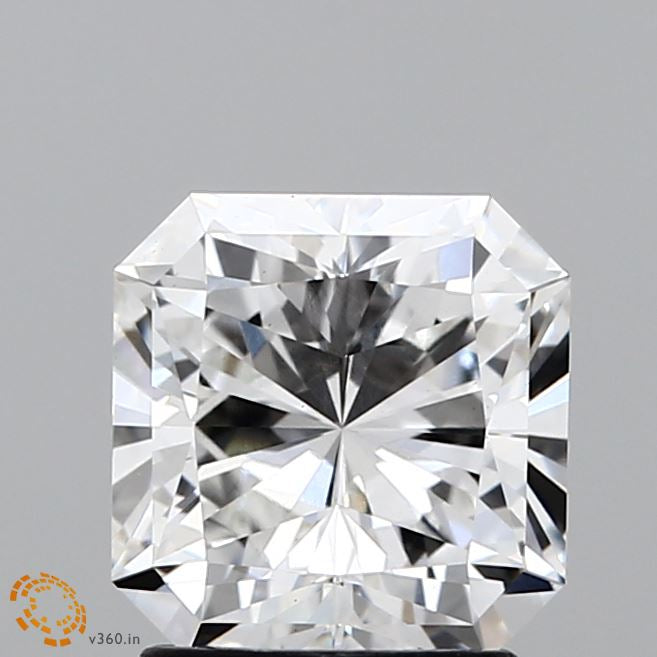 2.04 Carat Square Radiant Lab Grown Diamond, Excellent Polish, F Color, VS1 Clarity