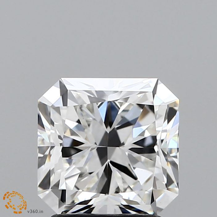 2.04 Carat Square Radiant Lab Grown Diamond, Excellent Polish, F Color, VVS2 Clarity