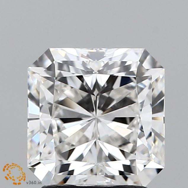 2.10 Carat Square Radiant Lab Grown Diamond, Excellent Polish, F Color, VS1 Clarity