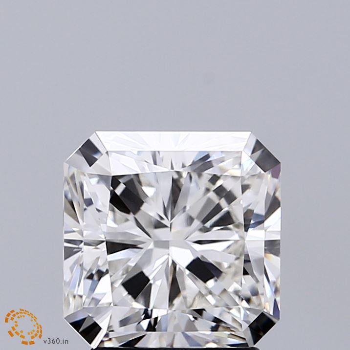 2.18 Carat Square Radiant Lab Grown Diamond, Excellent Polish, G Color, VVS2 Clarity