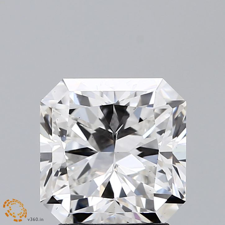 2.62 Carat Square Radiant Lab Grown Diamond, Excellent Polish, F Color, VS2 Clarity