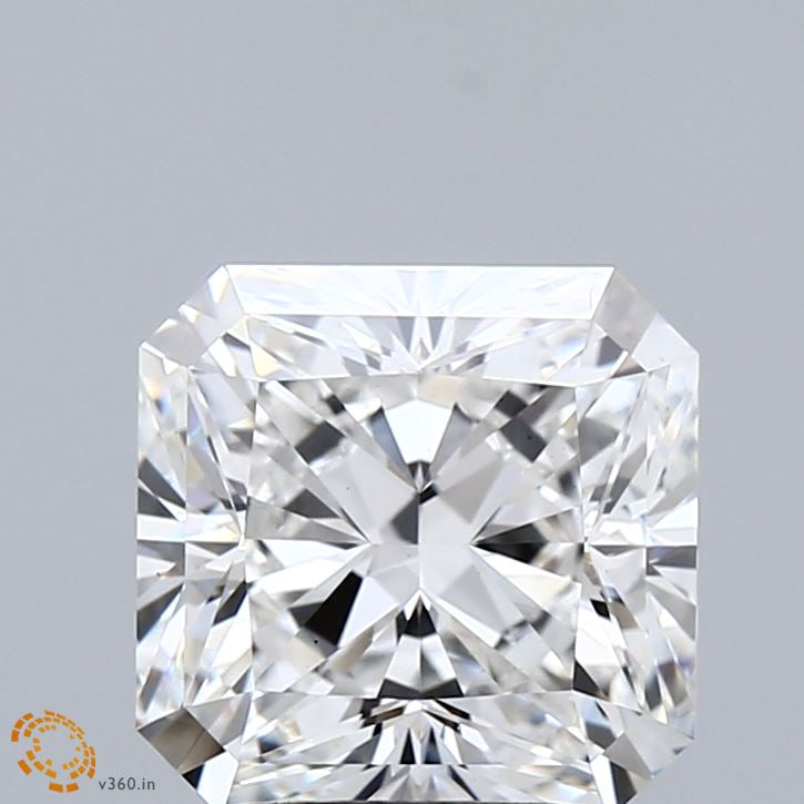 2.63 Carat Square Radiant Lab Grown Diamond, Excellent Polish, E Color, VS1 Clarity