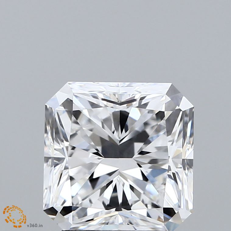 2.79 Carat Square Radiant Lab Grown Diamond, Excellent Polish, D Color, VVS1 Clarity