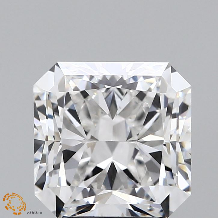 2.82 Carat Square Radiant Lab Grown Diamond, Excellent Polish, E Color, VVS2 Clarity