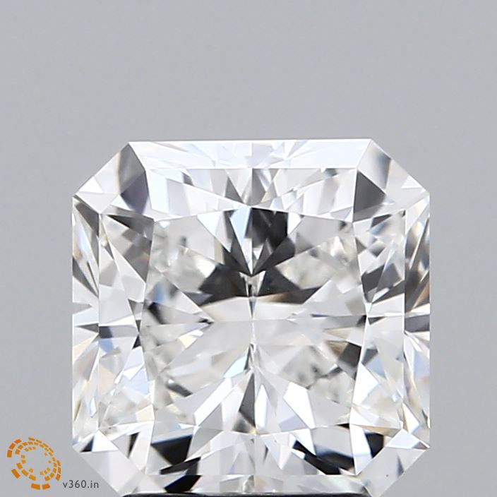 2.89 Carat Square Radiant Lab Grown Diamond, Excellent Polish, F Color, VS1 Clarity