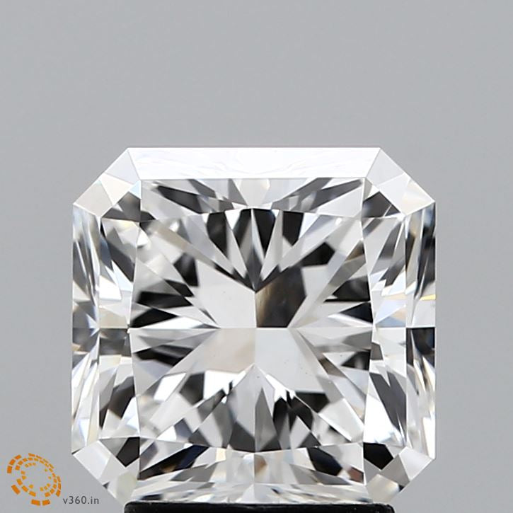 3.06 Carat Square Radiant Lab Grown Diamond, Excellent Polish, F Color, VS1 Clarity