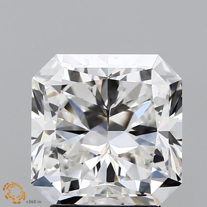3.11 Carat Square Radiant Lab Grown Diamond, Excellent Polish, F Color, VS1 Clarity
