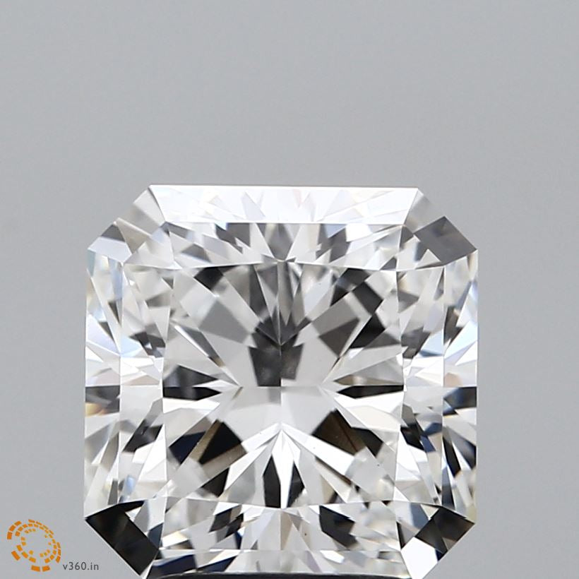 3.28 Carat Square Radiant Lab Grown Diamond, Excellent Polish, F Color, VS1 Clarity
