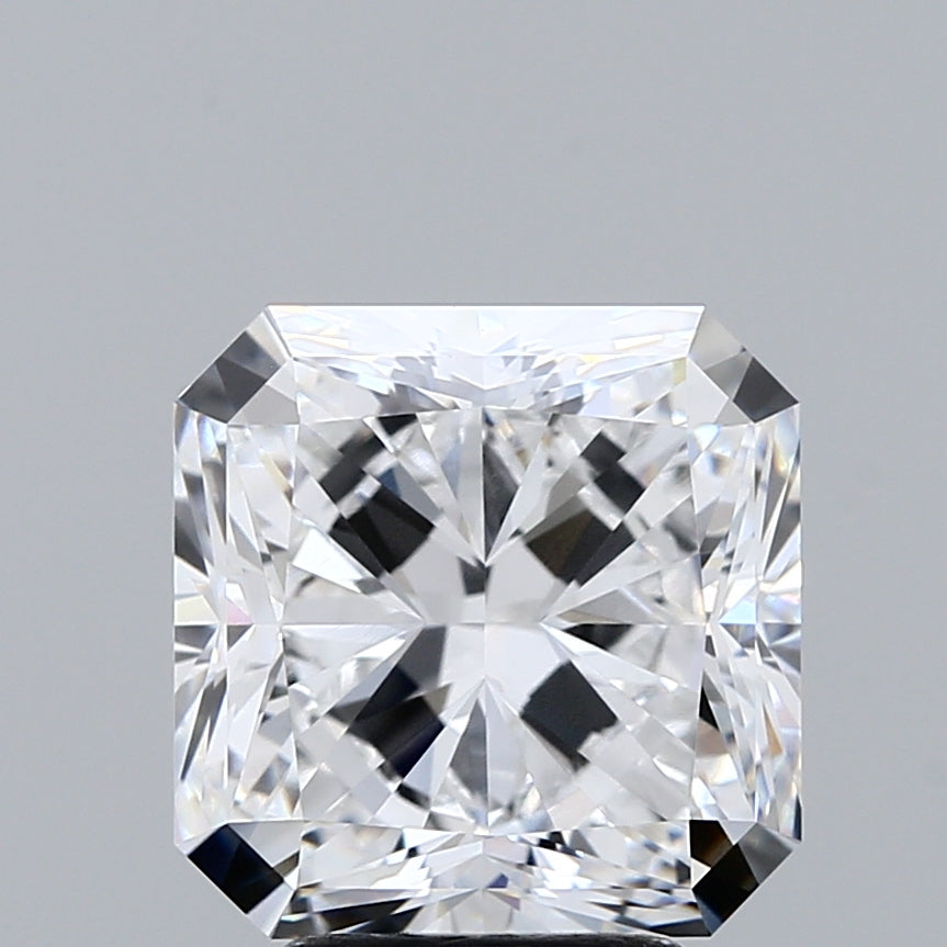 4.36 Carat Square Radiant Lab Grown Diamond, Excellent Polish, D Color, VVS1 Clarity