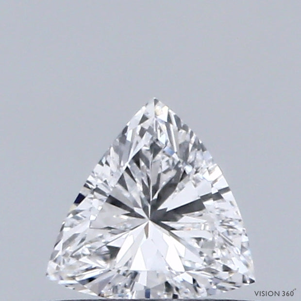 0.33 Carat Triangular Lab Grown Diamond, Very Good Polish, D Color, VVS1 Clarity