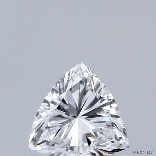 0.34 Carat Triangular Lab Grown Diamond, Very Good Polish, D Color, VVS2 Clarity