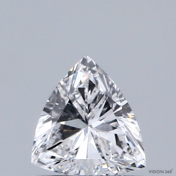 0.36 Carat Triangular Lab Grown Diamond, Very Good Polish, D Color, VS1 Clarity