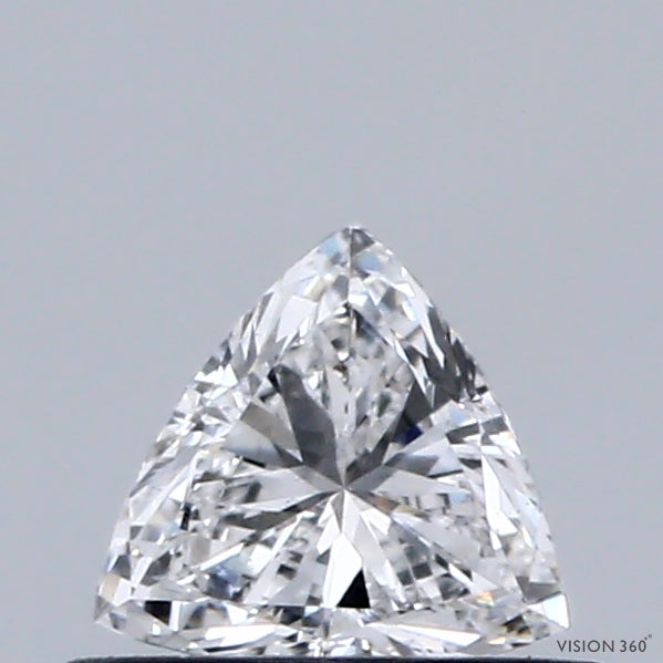0.39 Carat Triangular Lab Grown Diamond, Very Good Polish, D Color, VS1 Clarity