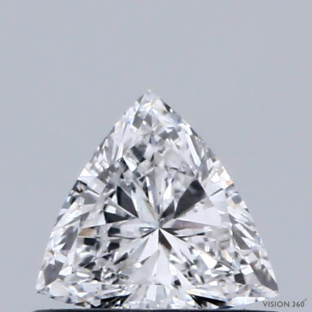 0.41 Carat Triangular Lab Grown Diamond, Very Good Polish, D Color, VS1 Clarity