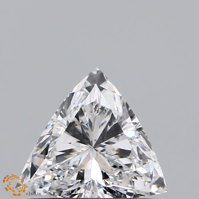 0.49 Carat Triangular Lab Grown Diamond, Very Good Polish, D Color, VS1 Clarity
