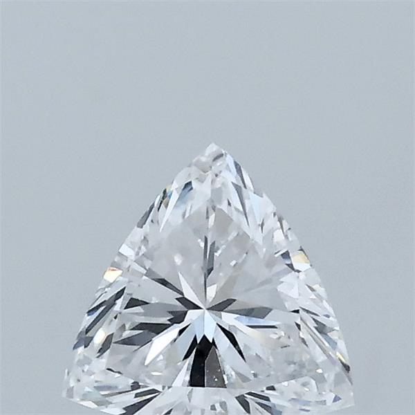 0.56 Carat Triangular Lab Grown Diamond, Very Good Polish, D Color, VVS2 Clarity