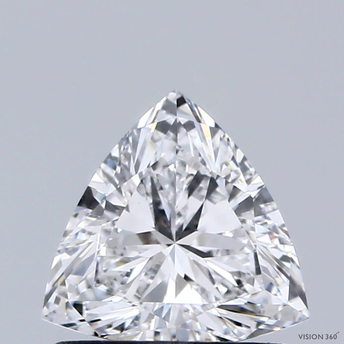 0.81 Carat Triangular Lab Grown Diamond, Very Good Polish, D Color, VS1 Clarity