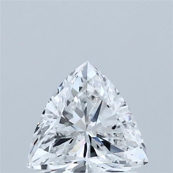 0.83 Carat Triangular Lab Grown Diamond, Excellent Polish, D Color, VVS2 Clarity