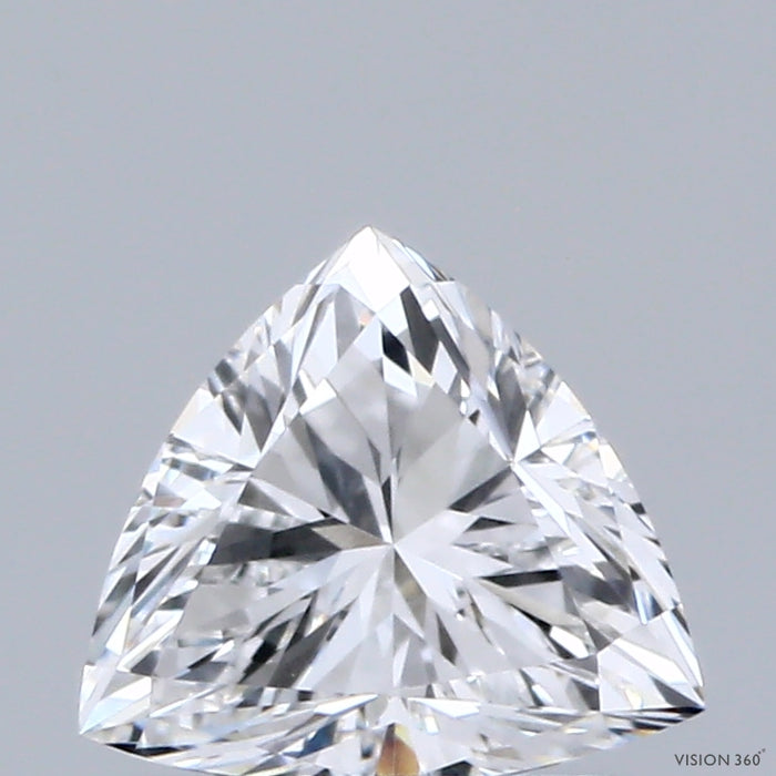 0.93 Carat Triangular Lab Grown Diamond, Very Good Polish, D Color, VVS2 Clarity