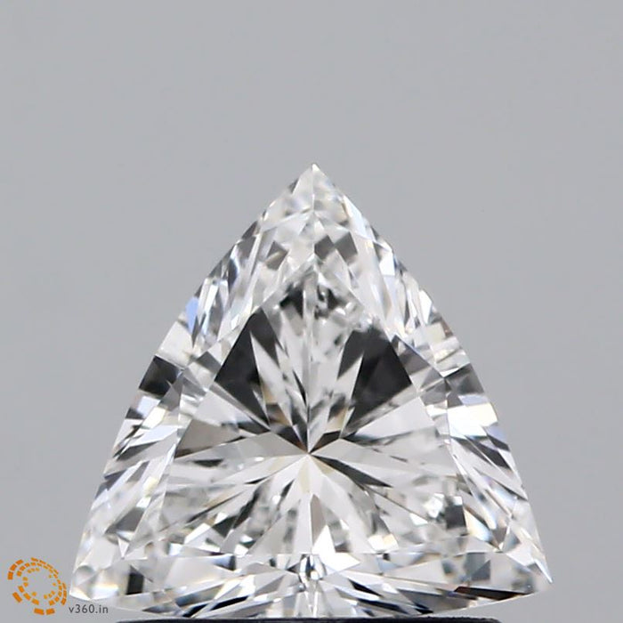0.97 Carat Triangular Lab Grown Diamond, Very Good Polish, E Color, VVS2 Clarity