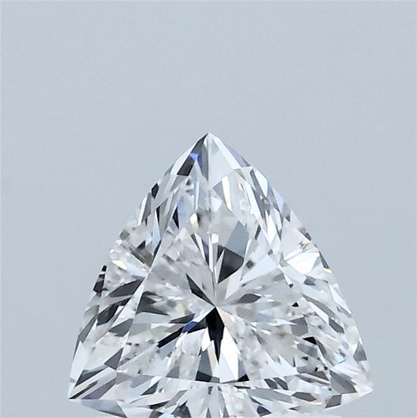 1.00 Carat Triangular Lab Grown Diamond, Excellent Polish, D Color, VVS2 Clarity