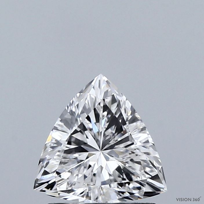 1.01 Carat Triangular Lab Grown Diamond, Excellent Polish, E Color, VS1 Clarity