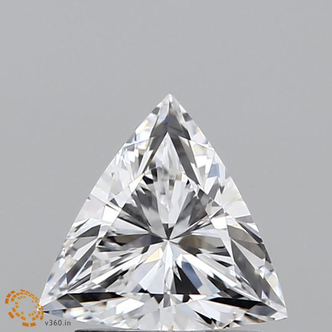1.13 Carat Triangular Lab Grown Diamond, Excellent Polish, E Color, VS1 Clarity