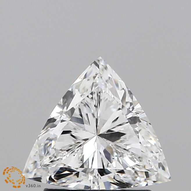 1.14 Carat Triangular Lab Grown Diamond, Excellent Polish, E Color, VS1 Clarity