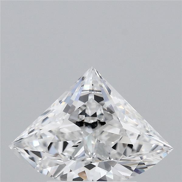 1.53 Carat Triangular Lab Grown Diamond, Excellent Polish, D Color, VVS2 Clarity