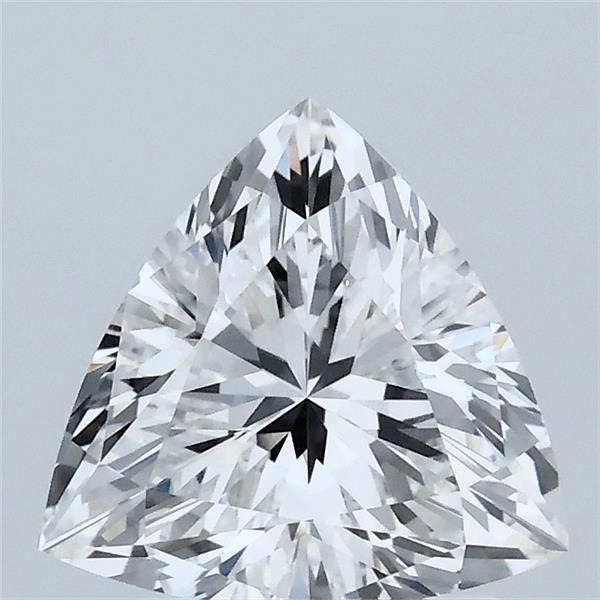 1.59 Carat Triangular Lab Grown Diamond, Excellent Polish, E Color, VVS2 Clarity