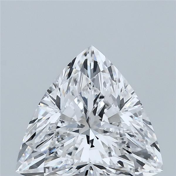 2.01 Carat Triangular Lab Grown Diamond, Excellent Polish, D Color, VS1 Clarity