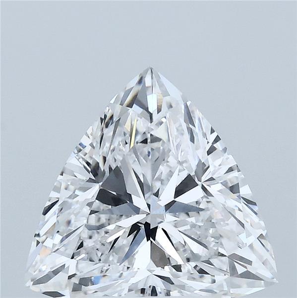 2.94 Carat Triangular Lab Grown Diamond, Excellent Polish, D Color, VVS2 Clarity