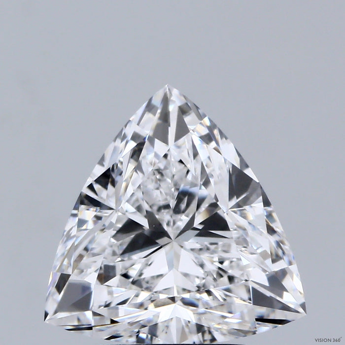 3.04 Carat Triangular Lab Grown Diamond, Excellent Polish, D Color, VVS2 Clarity