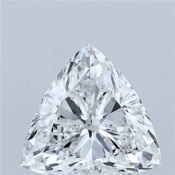 3.99 Carat Triangular Lab Grown Diamond, Excellent Polish, D Color, VVS2 Clarity