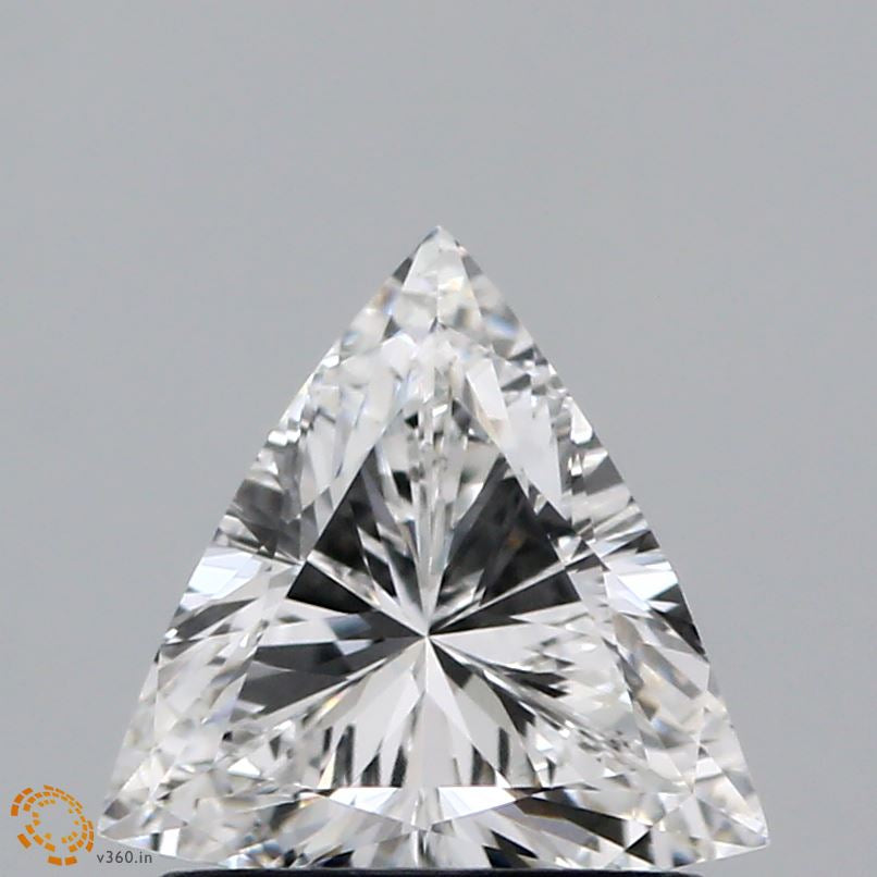 0.84 Carat Trilliant Lab Grown Diamond, Very Good Polish, E Color, VVS2 Clarity