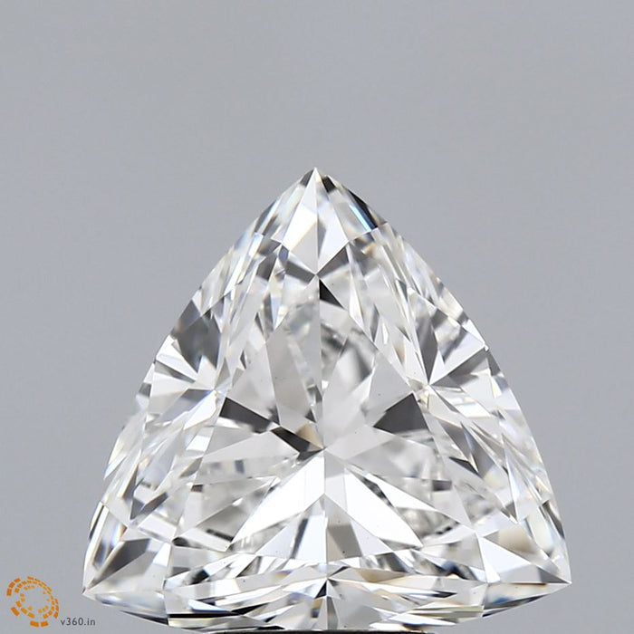 4.17 Carat Trilliant Lab Grown Diamond, Excellent Polish, E Color, VS1 Clarity