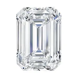 Emerald cut lab-grown diamond