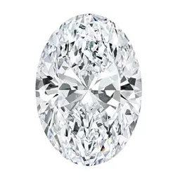Oval cut lab-grown diamond