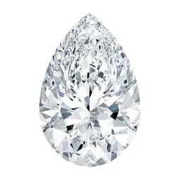 Pear cut lab-grown diamond