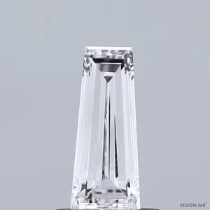 0.51 Carat Baguette Lab Grown Diamond, Excellent Polish, G Color, VVS2 Clarity