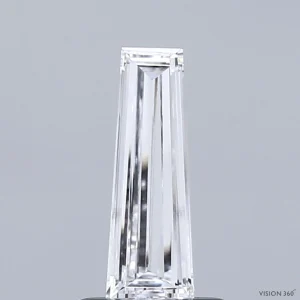 0.52 Carat Baguette Lab Grown Diamond, Excellent Polish, E Color, VS1 Clarity