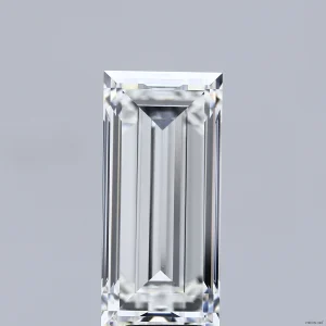 10.00 Carat Baguette Lab Grown Diamond, Excellent Polish, F Color, VVS2 Clarity