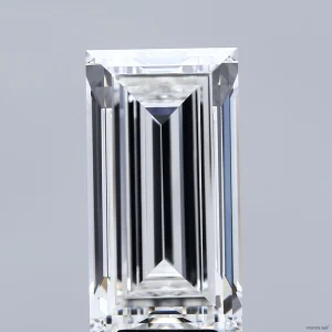 10.01 Carat Baguette Lab Grown Diamond, Excellent Polish, F Color, VVS2 Clarity