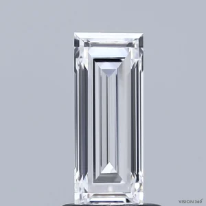 1.03 Carat Baguette Lab Grown Diamond, Excellent Polish, D Color, VVS1 Clarity