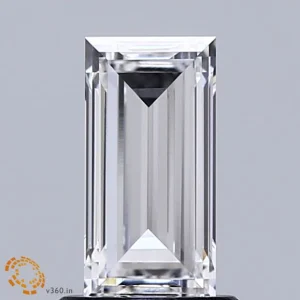 CC-BA-105-EX-E-VVS1-NGC-30-187 1.05 Carat Baguette Lab Grown Diamond, Excellent Polish, E Color, VVS1 Clarity