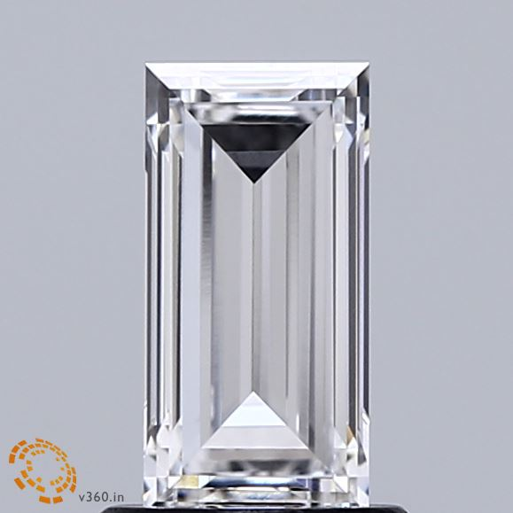 1.05 Carat Baguette Lab Grown Diamond, Excellent Polish, E Color, VVS1 Clarity